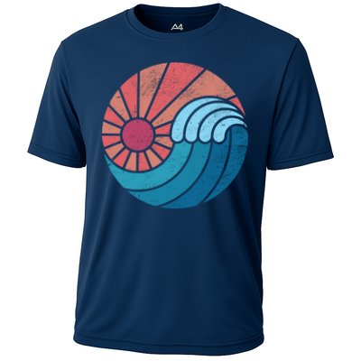 Sun And Sea Retro Vintage Wave Performance Shirt