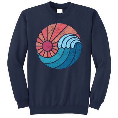 Sun And Sea Retro Vintage Wave Sweatshirt