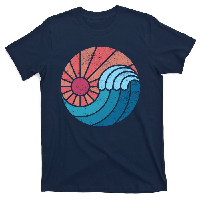 Sun And Sea Retro Vintage Wave T-Shirt