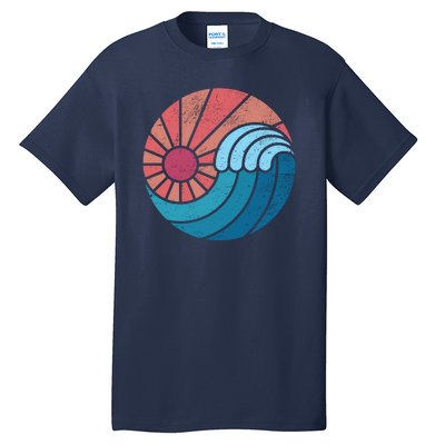 Sun And Sea Retro Vintage Wave Tall T-Shirt