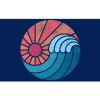 Sun And Sea Retro Vintage Wave Bumper Sticker