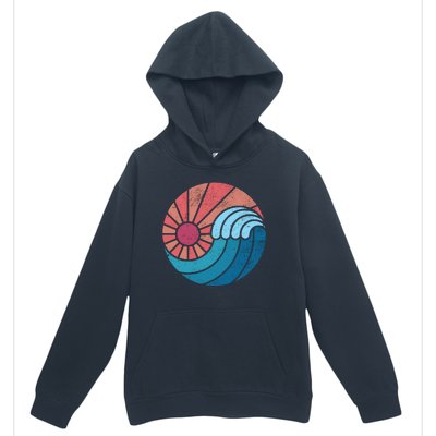 Sun And Sea Retro Vintage Wave Urban Pullover Hoodie