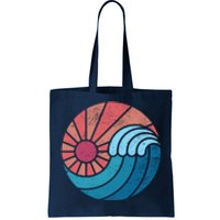 Sun And Sea Retro Vintage Wave Tote Bag