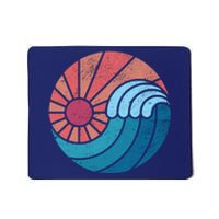 Sun And Sea Retro Vintage Wave Mousepad