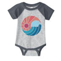 Sun And Sea Retro Vintage Wave Infant Baby Jersey Bodysuit