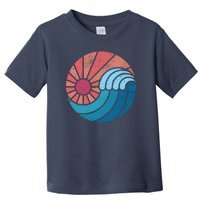 Sun And Sea Retro Vintage Wave Toddler T-Shirt