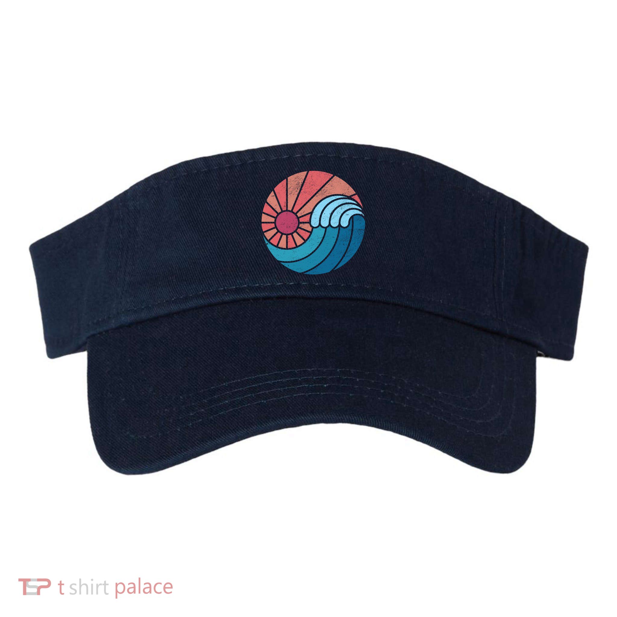 Sun And Sea Retro Vintage Wave Visor