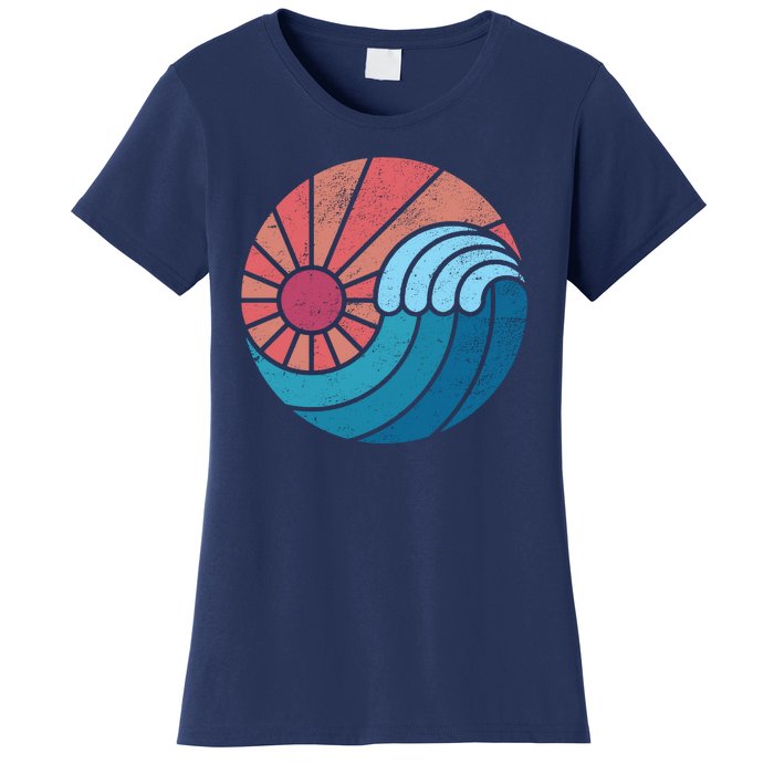 Sun And Sea Retro Vintage Wave Women's T-Shirt