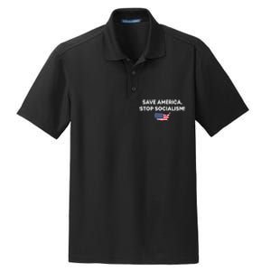 Save America Stop Socialism Dry Zone Grid Polo