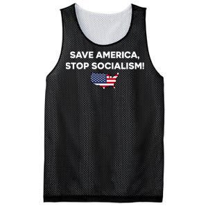 Save America Stop Socialism Mesh Reversible Basketball Jersey Tank