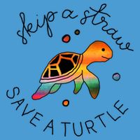 Skip A Straw Save A Turtle Gift Tie Dye Hoodie