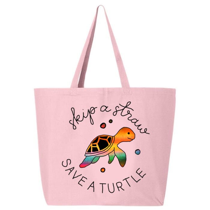 Skip A Straw Save A Turtle Gift 25L Jumbo Tote