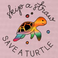 Skip A Straw Save A Turtle Gift 25L Jumbo Tote