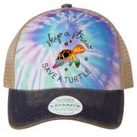 Skip A Straw Save A Turtle Gift Legacy Tie Dye Trucker Hat