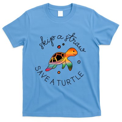 Skip A Straw Save A Turtle Gift T-Shirt