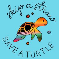 Skip A Straw Save A Turtle Gift Magnet