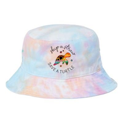 Skip A Straw Save A Turtle Gift Tie Dye Newport Bucket Hat