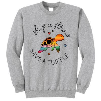 Skip A Straw Save A Turtle Gift Sweatshirt