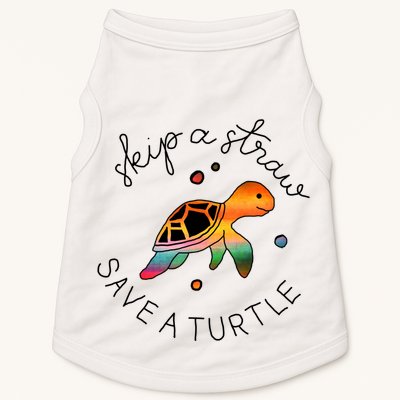 Skip A Straw Save A Turtle Gift Doggie Tank