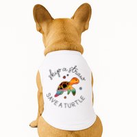 Skip A Straw Save A Turtle Gift Doggie Tank