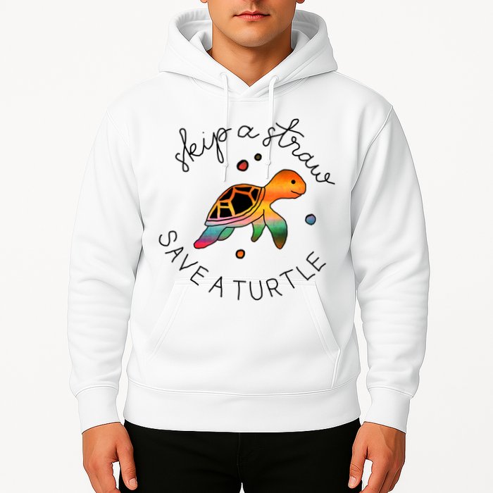 Skip A Straw Save A Turtle Gift Hoodie