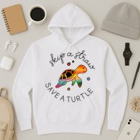 Skip A Straw Save A Turtle Gift Hoodie
