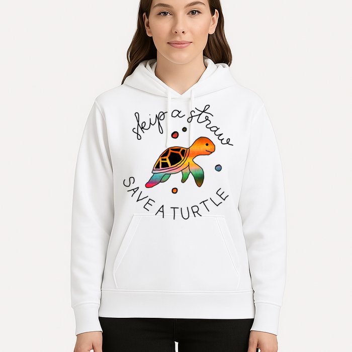 Skip A Straw Save A Turtle Gift Hoodie