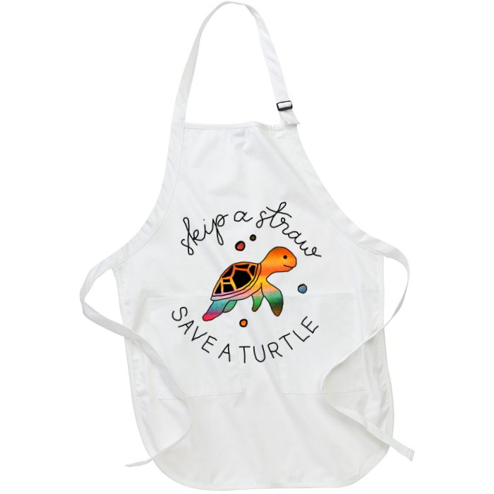 Skip A Straw Save A Turtle Gift Apron