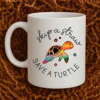 Skip A Straw Save A Turtle Gift Mug