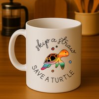 Skip A Straw Save A Turtle Gift Mug