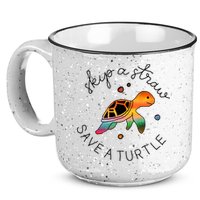 Skip A Straw Save A Turtle Gift 15oz Campfire Ceramic Mug