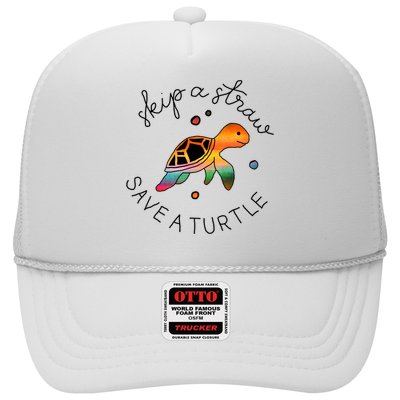 Skip A Straw Save A Turtle Gift Trucker Hat