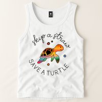 Skip A Straw Save A Turtle Gift Tank Top