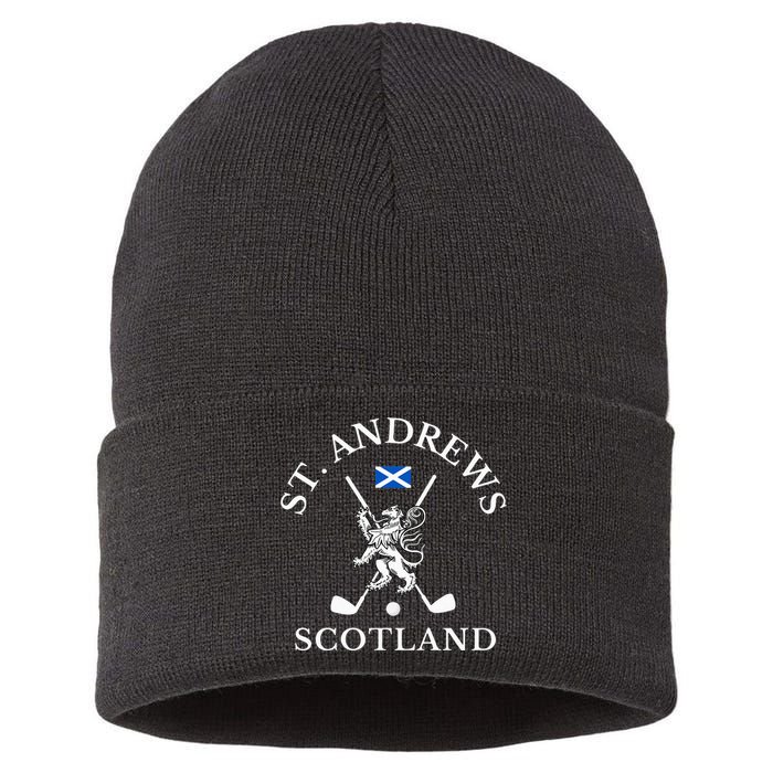 St Andrews Scotland Golf Fan Sustainable Knit Beanie