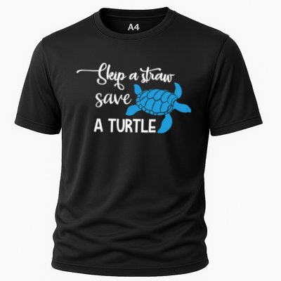 Skip A Straw Save A Turtle Animal Protection Gift Cool Gift Performance Shirt