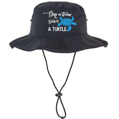 Skip A Straw Save A Turtle Animal Protection Gift Cool Gift Bucket Hat