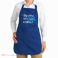 Skip A Straw Save A Turtle Animal Protection Gift Cool Gift Apron