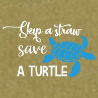Skip A Straw Save A Turtle Animal Protection Gift Cool Gift Garment-Dyed Women's Muscle Tee