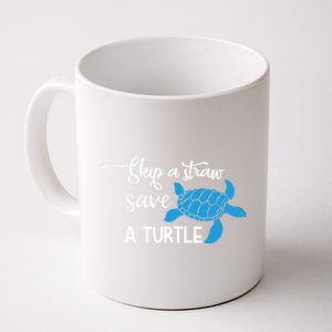 Skip A Straw Save A Turtle Animal Protection Gift Cool Gift Coffee Mug