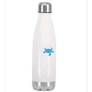 Skip A Straw Save A Turtle Animal Protection Gift Cool Gift Stainless Steel Insulated Water Bottle