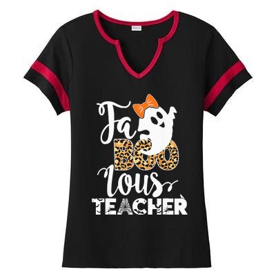 Spooky and Stylish Halloween Costume for Teachers Ladies Halftime Notch Neck Tee