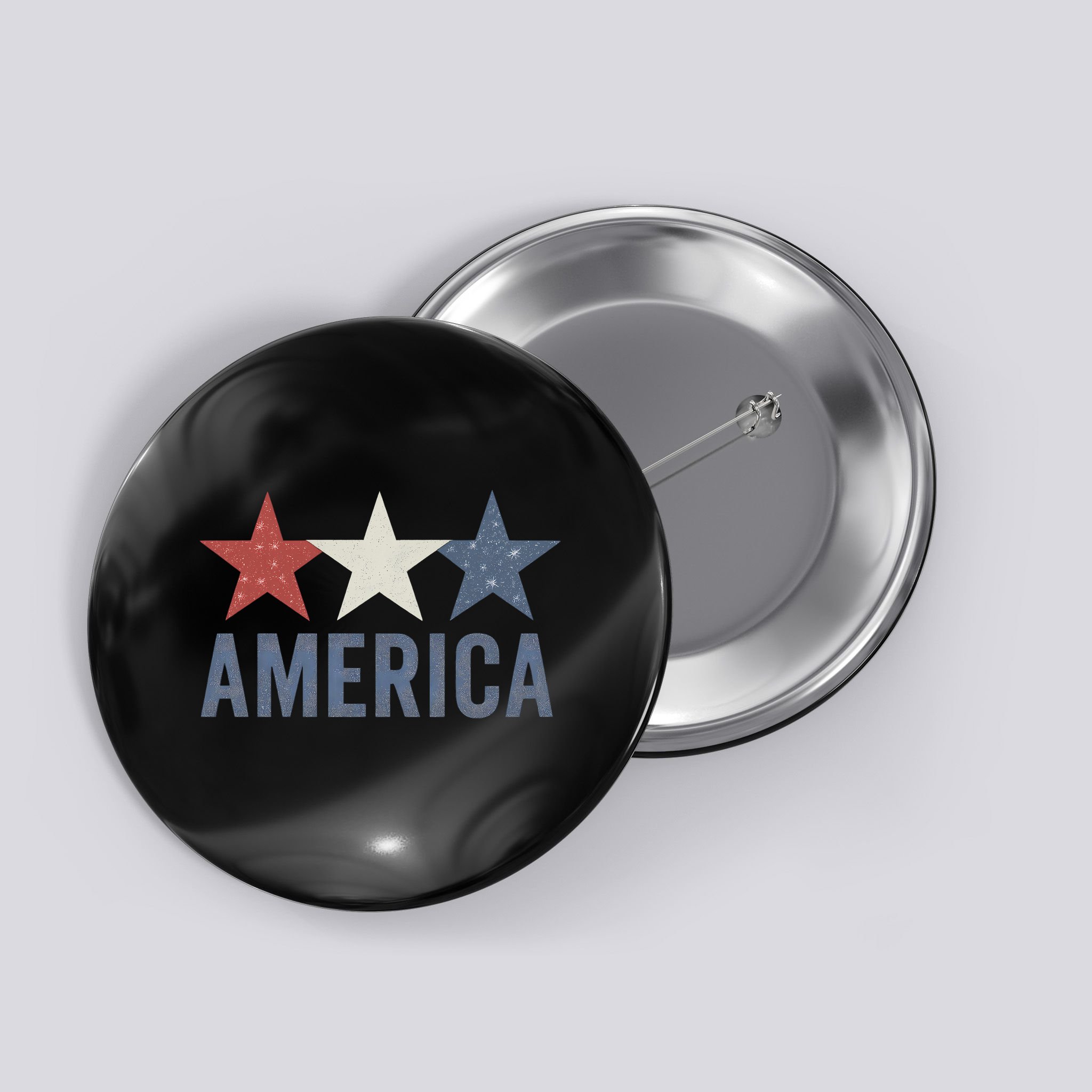Stars and Stripes: America Button