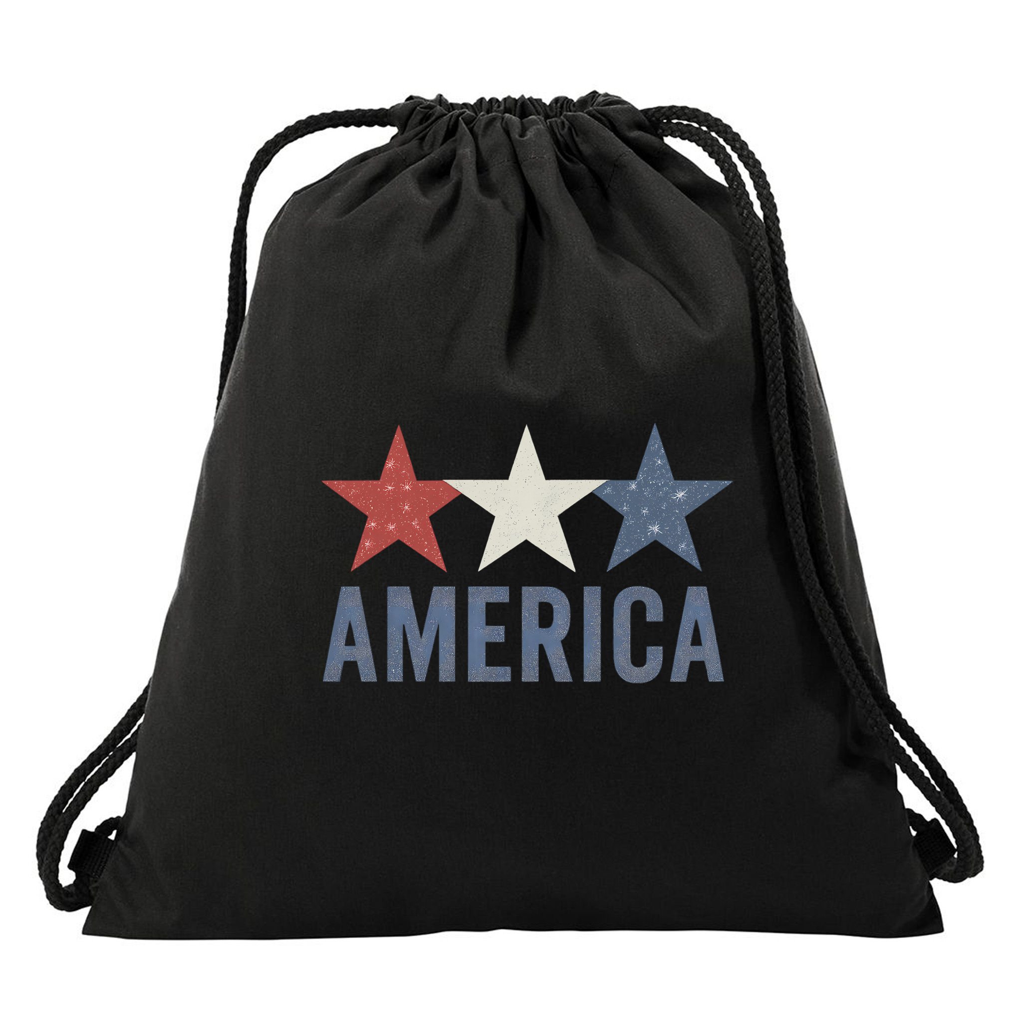 Stars and Stripes: America Drawstring Bag
