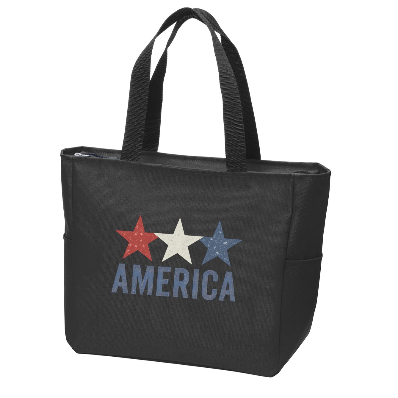 Stars and Stripes: America Zip Tote Bag