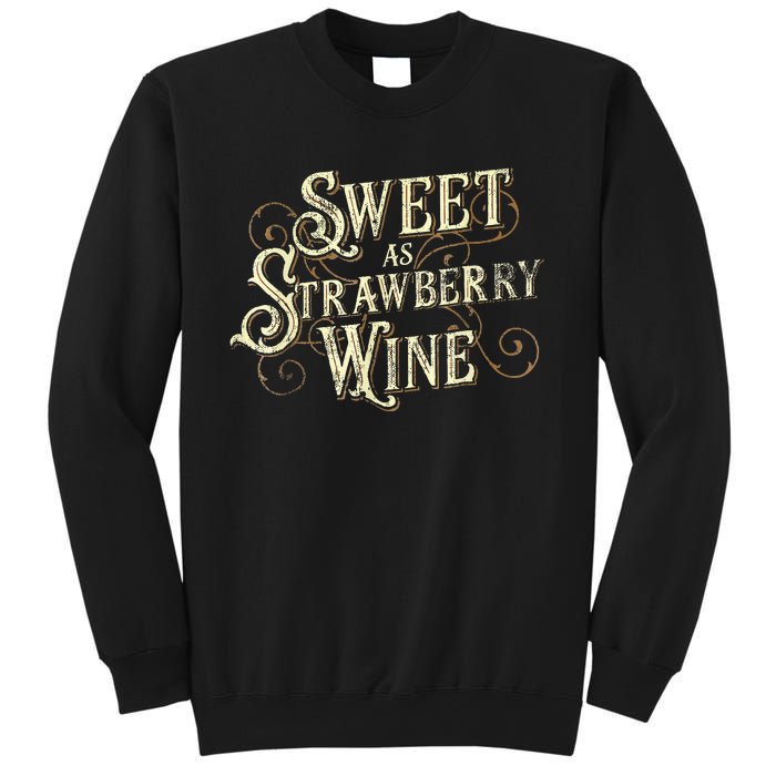 Sweet As Strawberry Wine Ladies Designer Country Sweatshirt