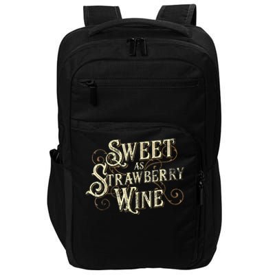 Sweet As Strawberry Wine Ladies Designer Country Impact Tech Backpack