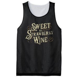 Sweet As Strawberry Wine Ladies Designer Country Mesh Reversible Basketball Jersey Tank