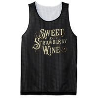 Sweet As Strawberry Wine Ladies Designer Country Mesh Reversible Basketball Jersey Tank