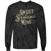 Sweet As Strawberry Wine Ladies Designer Country Tie-Dye Long Sleeve Shirt