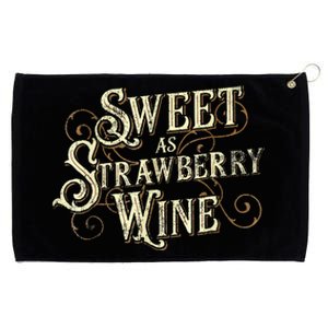 Sweet As Strawberry Wine Ladies Designer Country Grommeted Golf Towel